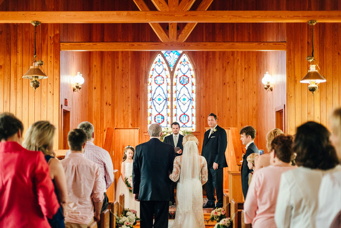 bride walking down the aisle