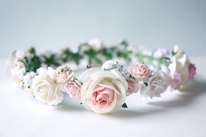 rose flower crown