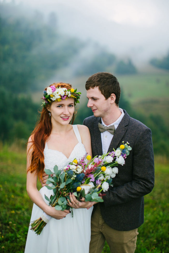 bride and groom portrait