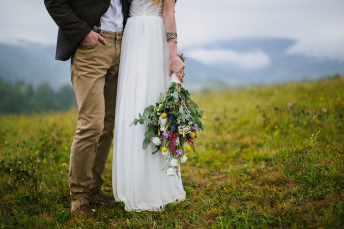 wedding portrait from waist down