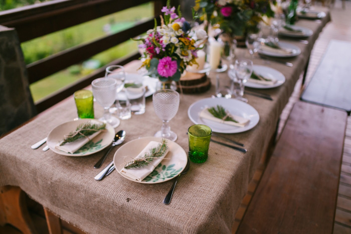 wedding table setting