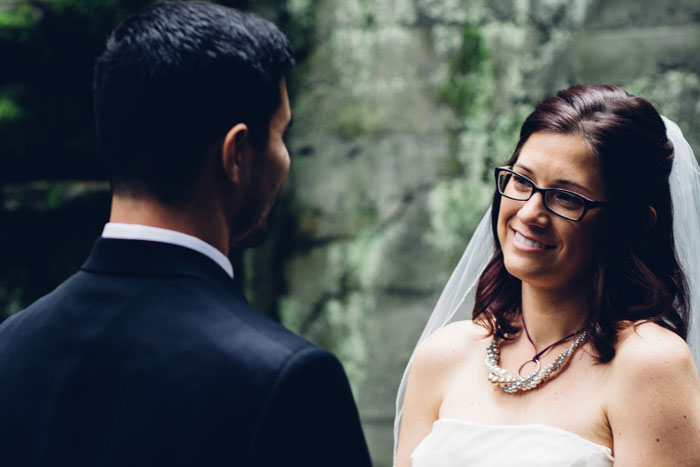 bride and groom portrait