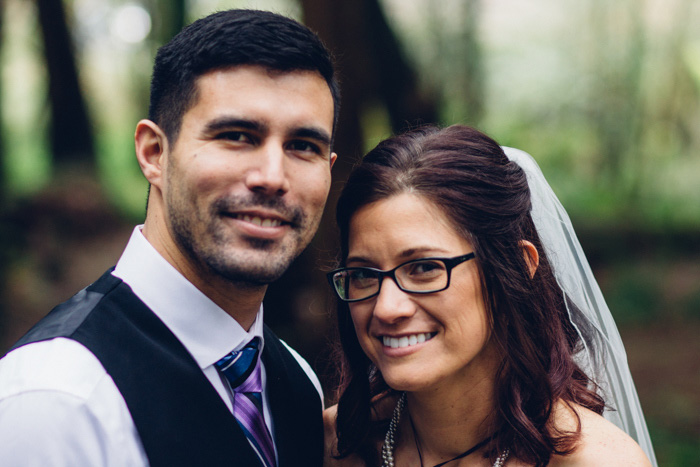 bride and groom portrait