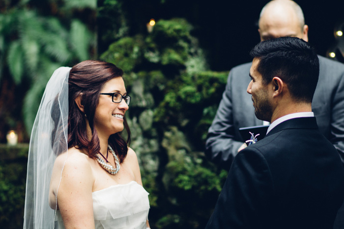 woodland elopement ceremony