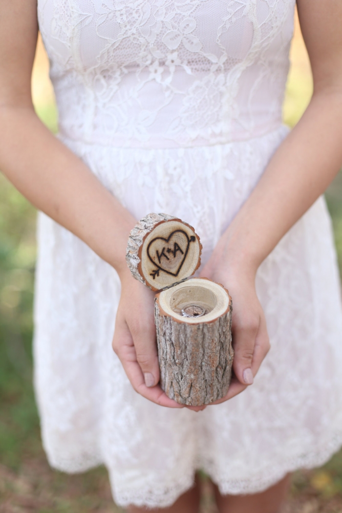 tree log ring box