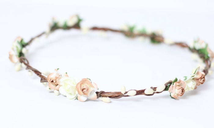 wooden flower crown