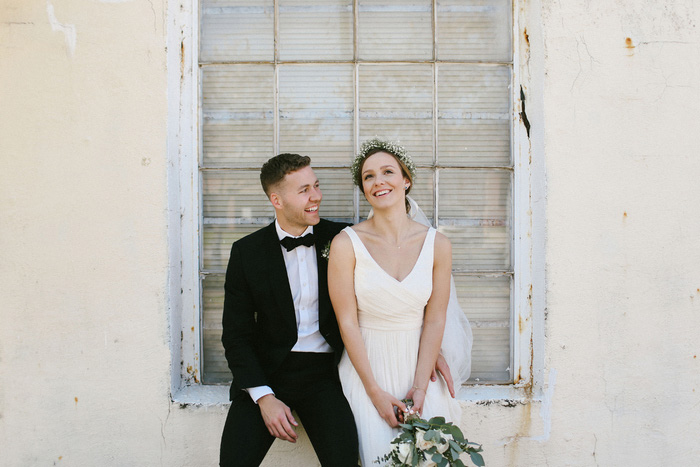 bride and groom portrait