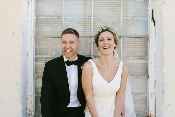 bride and groom portrait