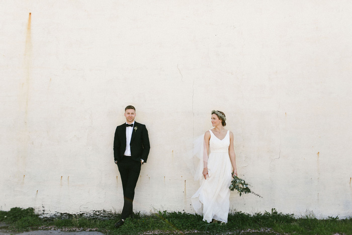 bride and groom portrait