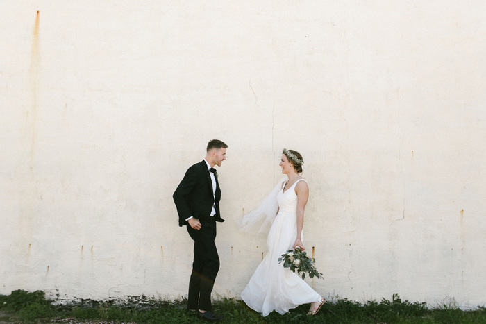 bride and groom portrait