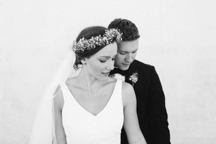 bride and groom portrait