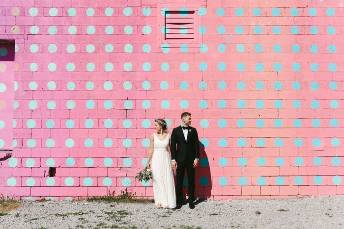 bride and groom portrait