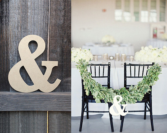 ampersand sign chair