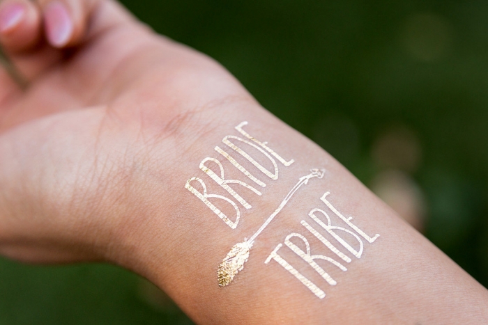 bride tribe temporary tattoo