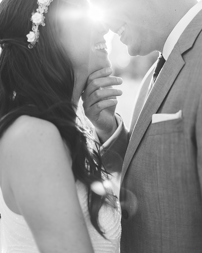 bride and groom portrait