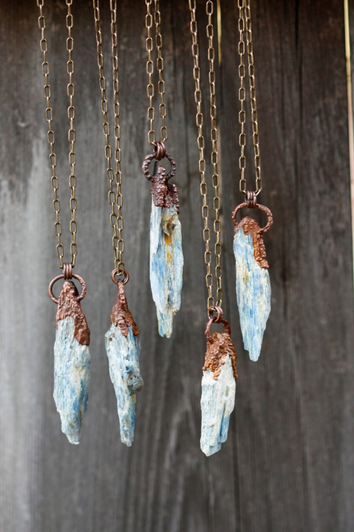 kyanite necklace