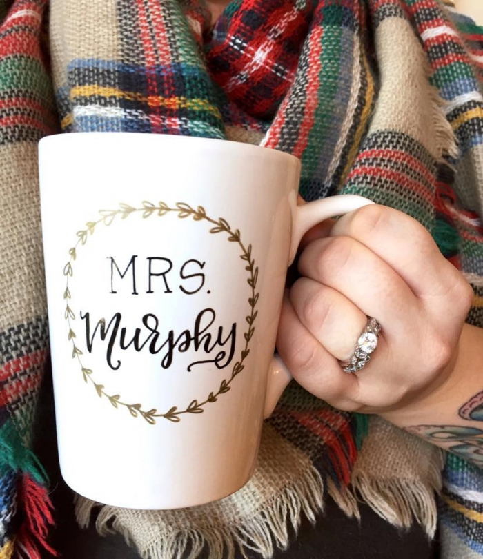 personalize mrs mug