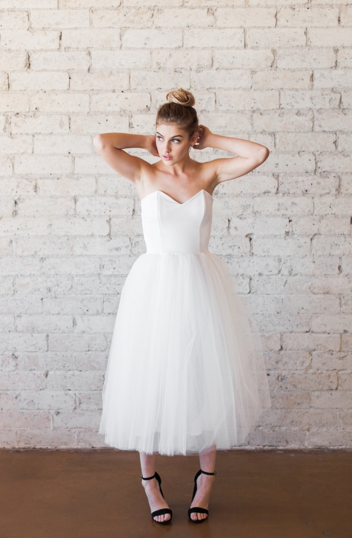 tulle tea dress