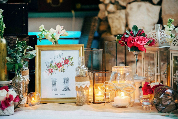 wedding card table