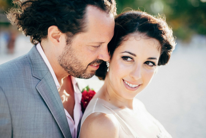 bride and groom portrait