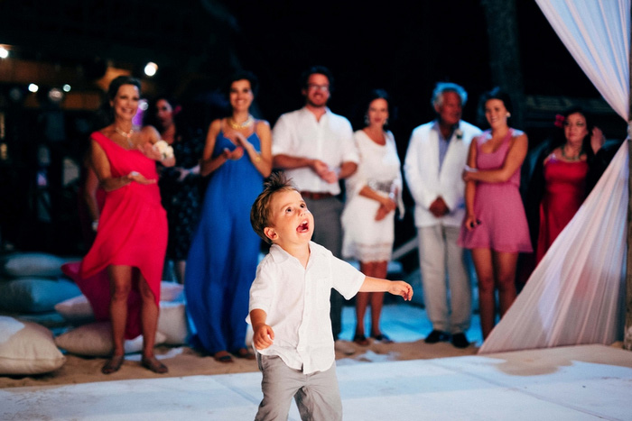 child dancing at wedding