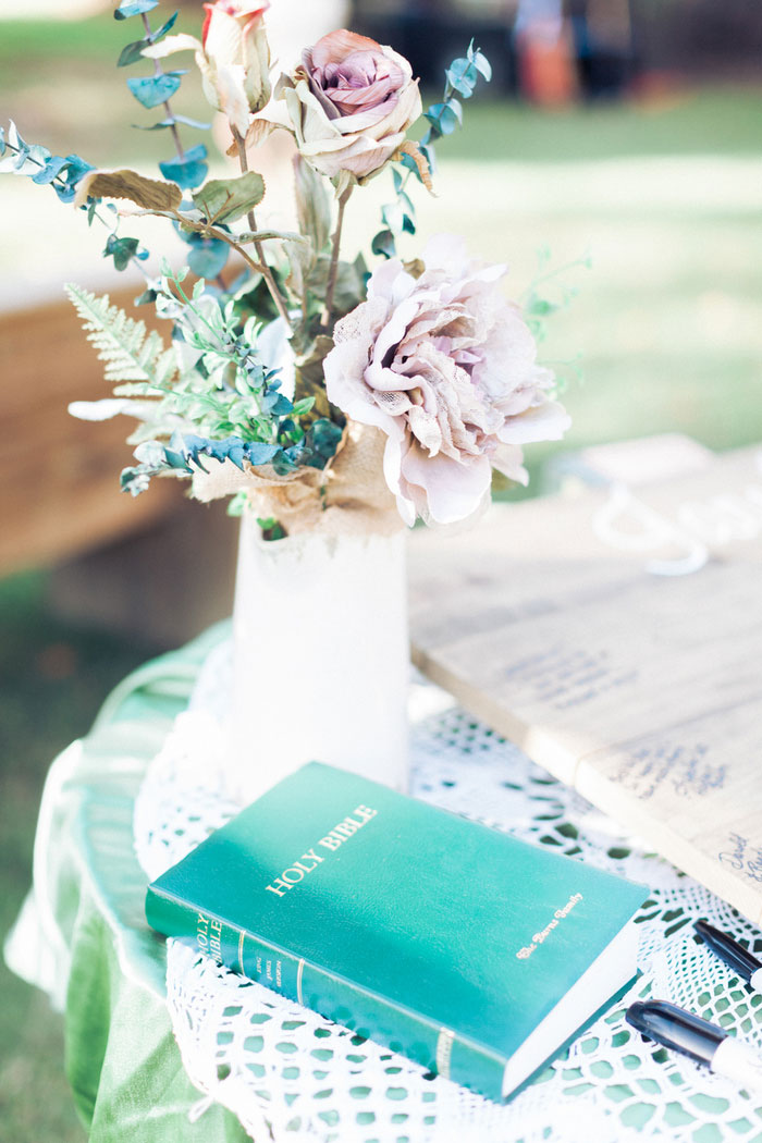 bible on table