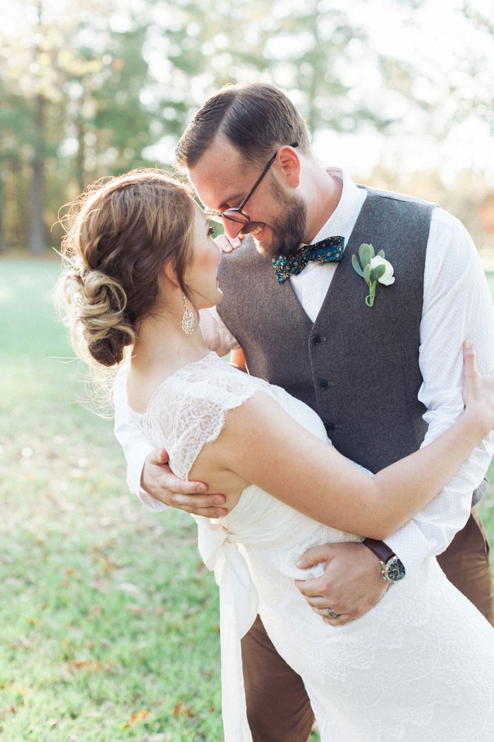 Bride and groom portrait