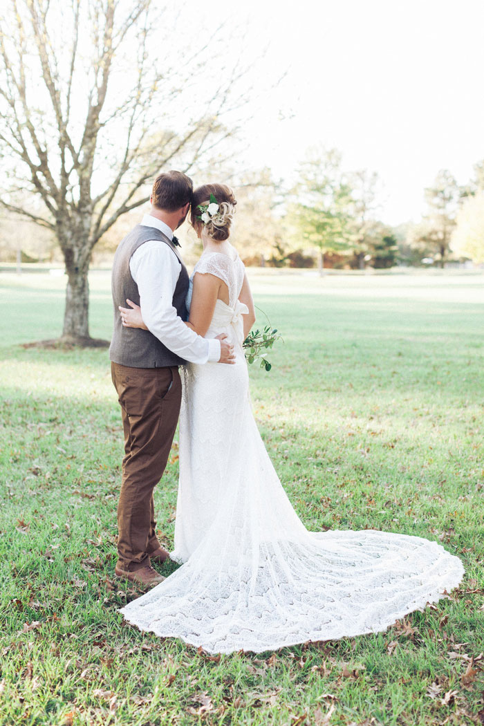 bride and groom portrait