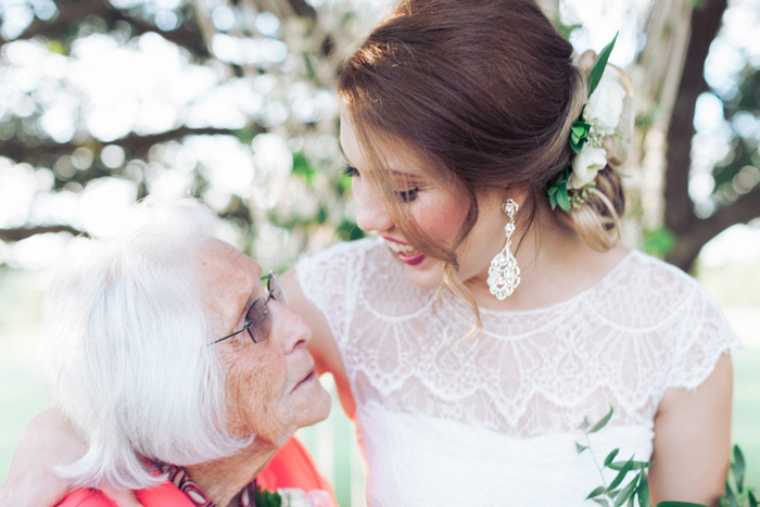 bride with grandmother