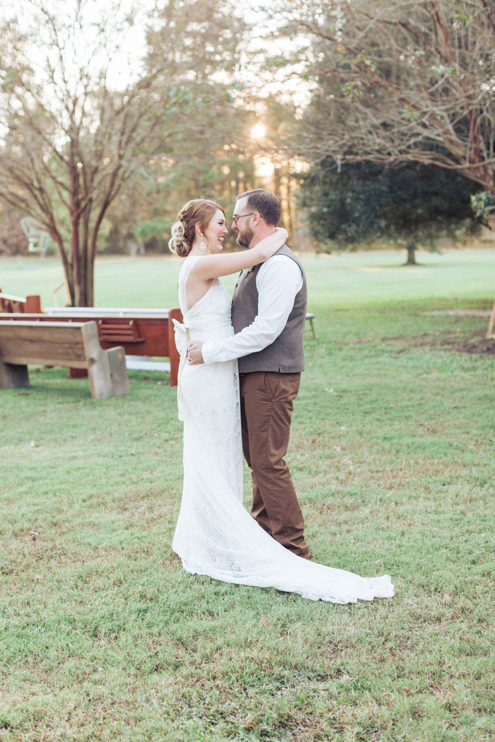 bride and groom portrait