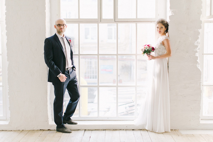 bride and groom portrait