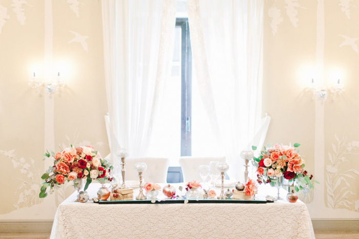 wedding sweetheart table