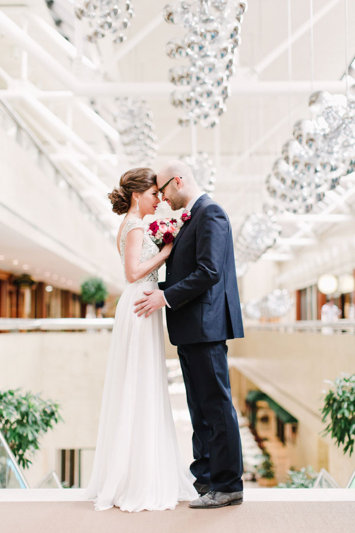 bride and groom portrait