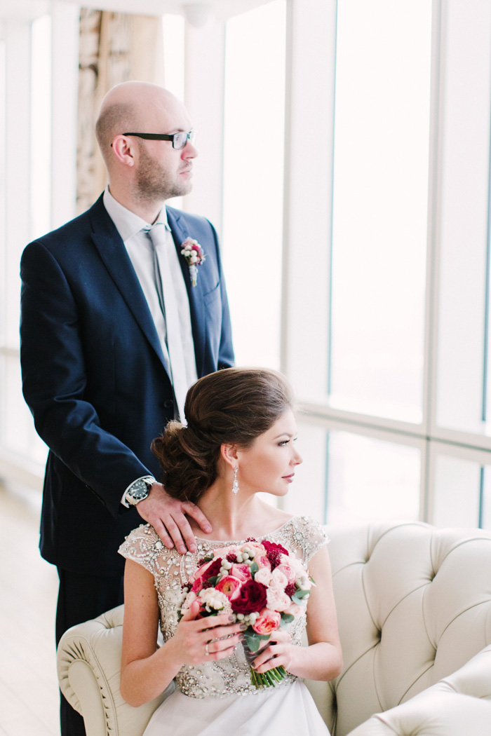 bride and groom portrait