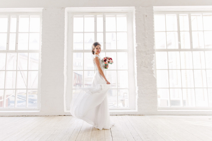 bride twirling