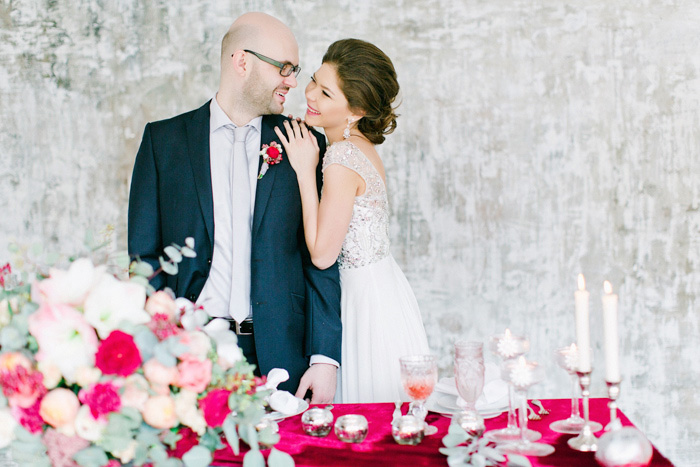 bride and groom portrait