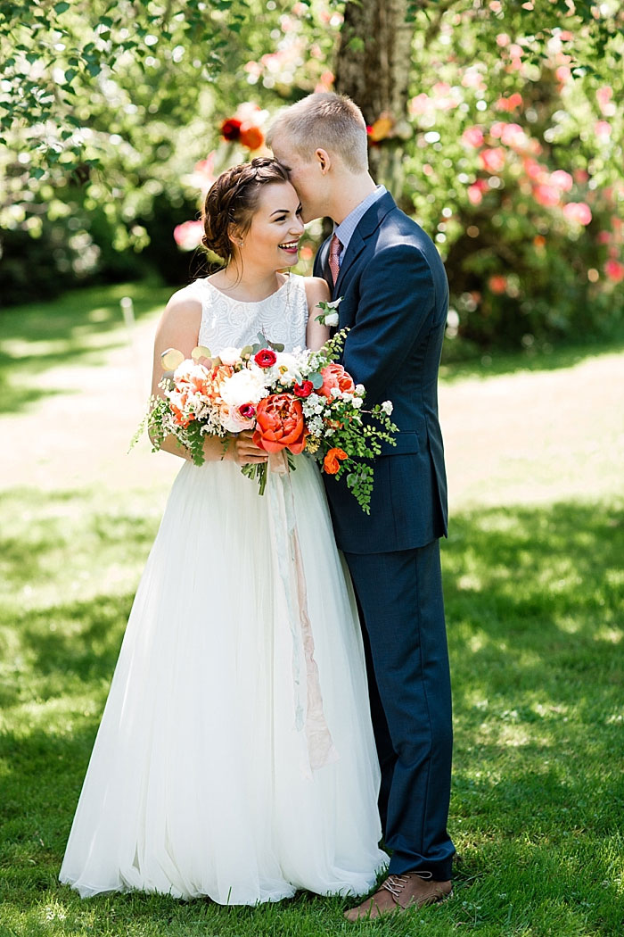 bride and groom portrait