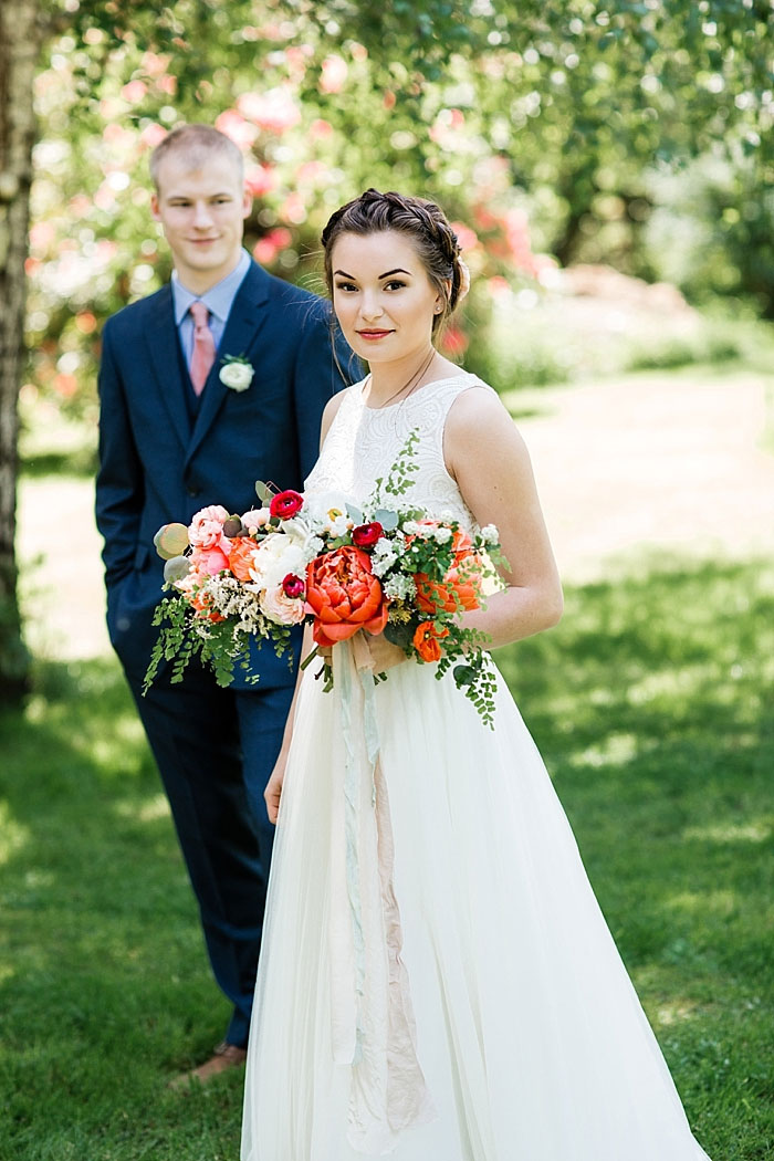 bride and groom portrait