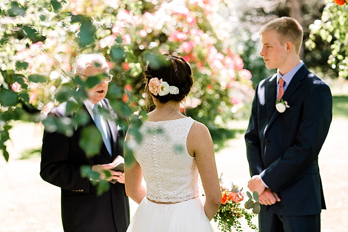 outdoor wedding ceremony