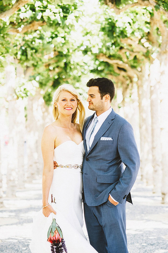 bride and groom portrait 