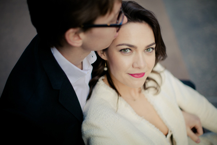 bride and groom portrait 