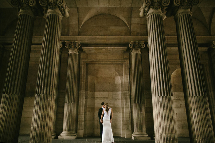 bride and groom portrait