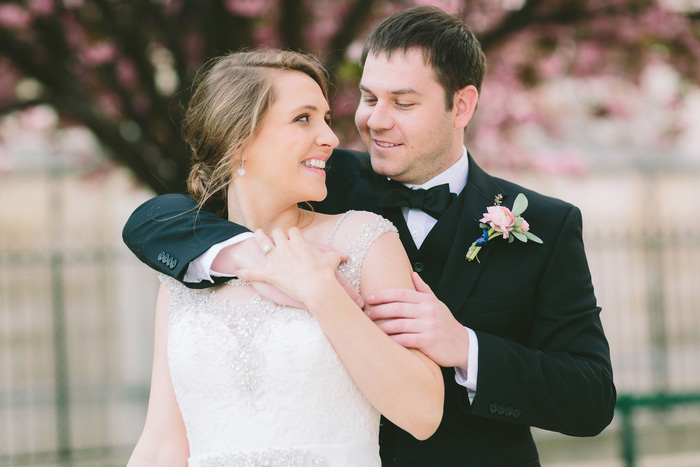 bride and groom portrait 