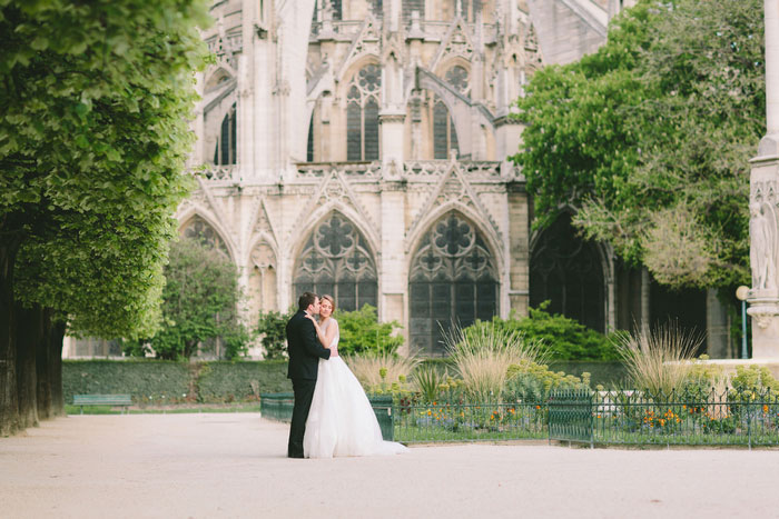 Paris wedding portrait