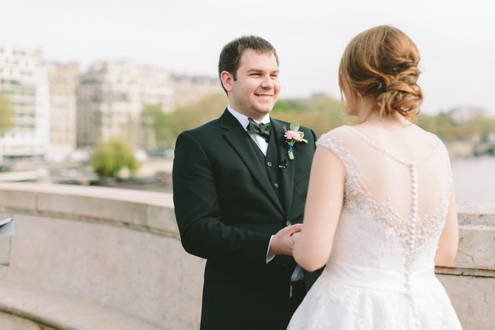 Paris elopement ceremony