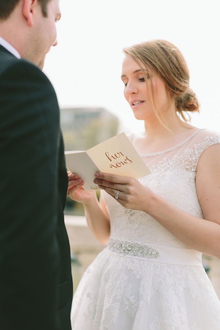 Paris elopement ceremony