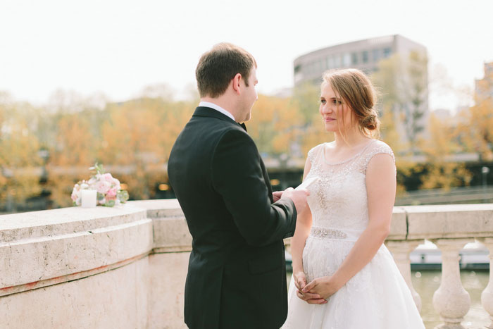 Paris elopement ceremony