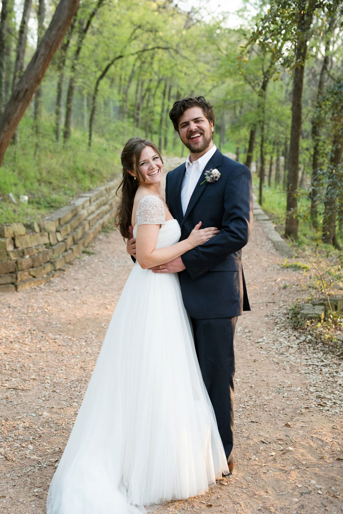 bride and groom portrait 