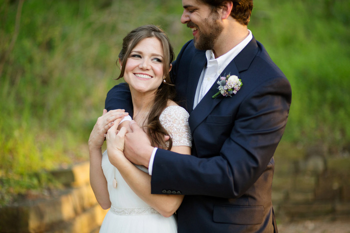 bride and groom portrait