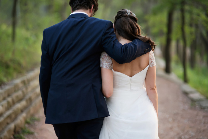 bride and groom portrait